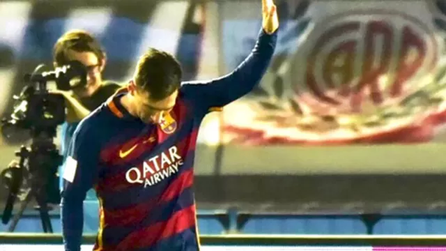 Messi anot&amp;oacute; el primer gol en el triunfo del Barcelona sobre River Plate.-foto-2
