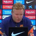 Barcelona: &quot;Hay cosas más importantes que las amenazas de la UEFA&quot;, afirmó Koeman