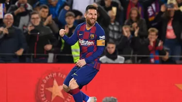 Messi marcó un triplete frente al Celta por La Liga. | Foto: AFP