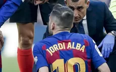 Barcelona: Jordi Alba padece una lesión en el aductor de la pierna derecha - Noticias de jordi-alba