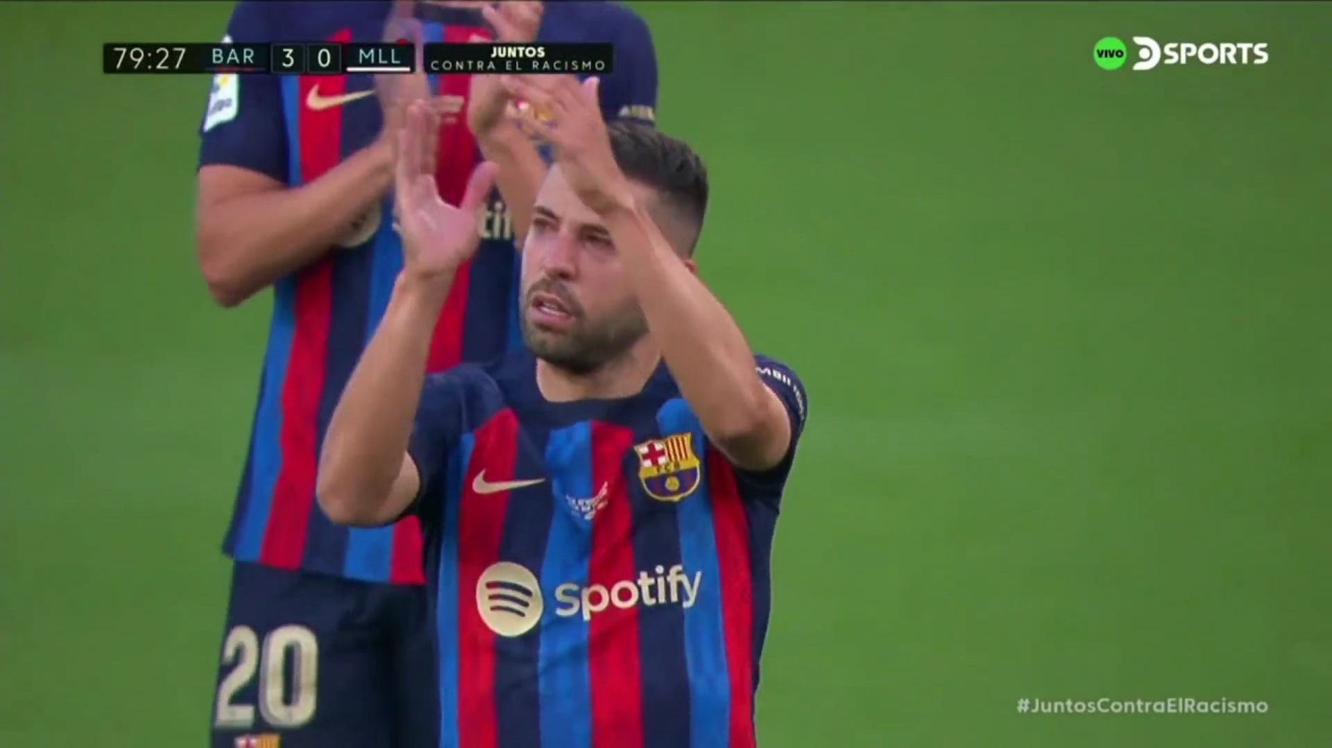 Barcelona: Jordi Alba se despidió entre lágrimas en su último partido en el Camp Nou