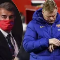 Barcelona: Laporta y Koeman se reunieron y el futuro del DT es incierto