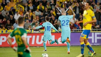 Barcelona: Lionel Messi anotó un golazo de tiro libre a Las Palmas