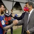 Barcelona: &quot;Lo de Messi es triste, pero era necesario&quot;, señaló Laporta