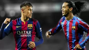 Neymar y Ronaldinho jugaron juntos en la selección brasileña