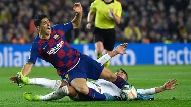 Luis Suárez fue operado de la rodilla izquierda. | Foto: AFP