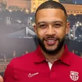 Memphis Depay llegó a Barcelona para su presentación como nuevo jugador culé