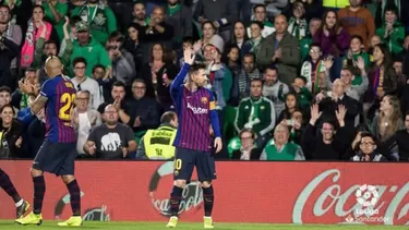 Messi agradeci&amp;oacute; el gesto de los hinchas del Betis. | Foto: AFP