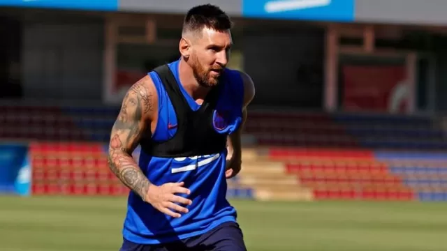 Messi es baja en el Barcelona desde hace un mes. | Foto: Barcelona