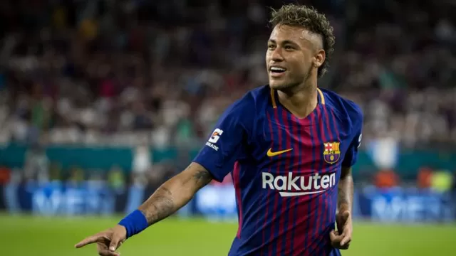 Neymar jugó del 2013 hast el 2017 en el Barcelona. | Foto: AFP