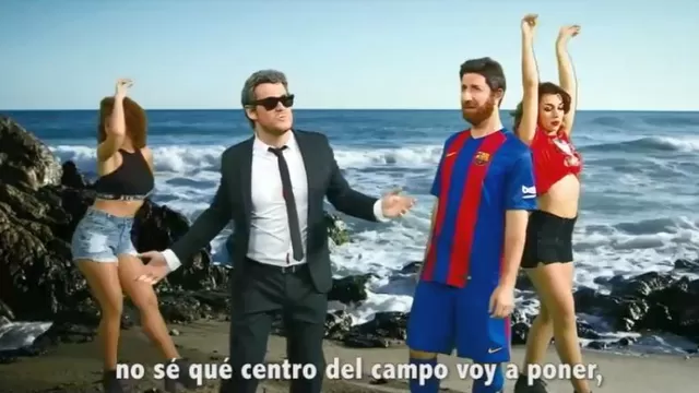 Aparecen en el video Luis Enrique, Messi e Iniesta
