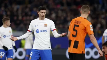 Danylo Sikan le dio el triunfo al Shakthar Donetsk ante Barcelona. | Foto: AFP/Video: ESPN