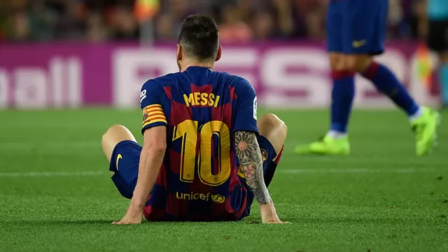 Messi sali&amp;oacute; lesionado del Barcelona vs. Villarreal. | Foto: AFP