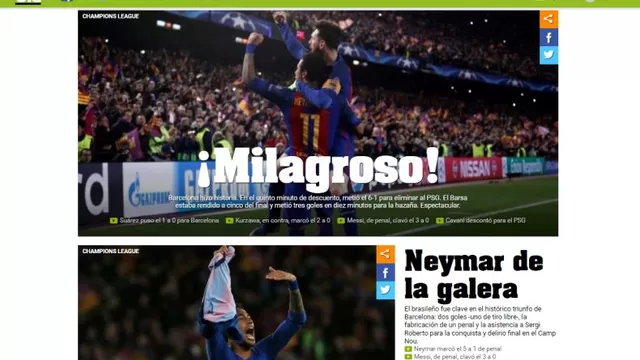 Barcelona: las portadas del mundo sobre su remontada en Champions League-foto-5