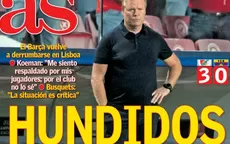 Barcelona: Prensa española da con palo al equipo de Koeman tras caer goleado ante Benfica - Noticias de benfica