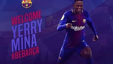 Barcelona presentará al colombiano Yerry Mina el próximo sábado Barcelona presentará al colombiano Yerry Mina el próximo sábado