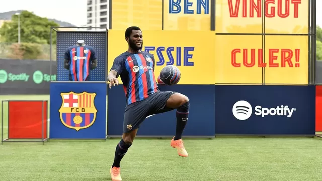 Barcelona presentó oficialmente a Kessié: ¿Cómo le fue dominando el balón?