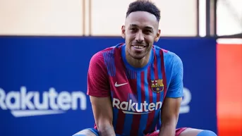 Barcelona presentó oficialmente a Pierre-Emerick Aubameyang en el Camp Nou