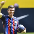 Barcelona presentó a Lewandowski ante 57 300 hinchas en Camp Nou