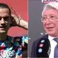 Barcelona: Presidente del Atlético no descarta el &#39;trueque&#39; entre Sául y Griezmann