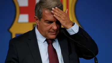 Joan Laporta, presidente del Barcelona. | Foto: AFP