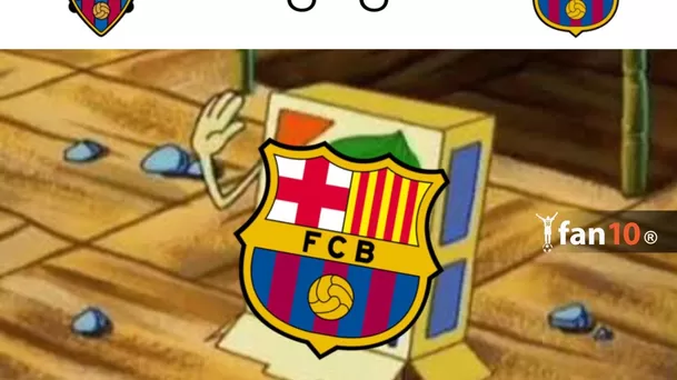 Barcelona protagonizó memes tras empatar 3-3 ante Levante por LaLiga.