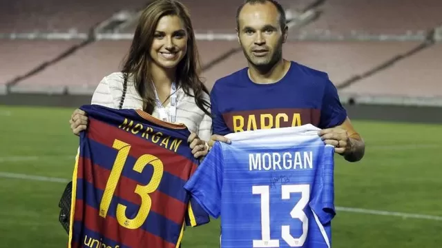 Barcelona: ¿qué hizo Alex Morgan cuando conoció a Andrés Iniesta?