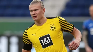 Haaland tiene 21 años. | Foto: AFP/Video: Bundesliga