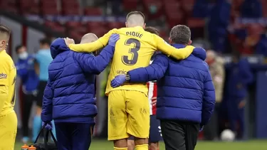 Gerard Piqué se lesionó ante el Atlético de Madrid. | Video: YouTube