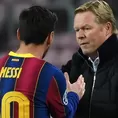 Barcelona: Ronald Koeman respondió a los elogios de Lionel Messi