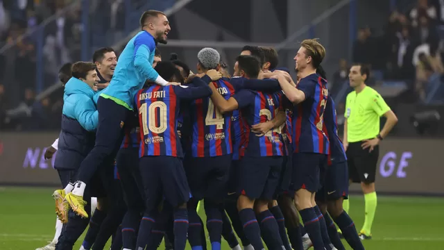 Barcelona se lleva la Supercopa de España tras ganar 3 a 1 al Real Madrid