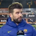 Barcelona: &quot;Seguimos en la pelea&quot;, celebró Piqué tras el triunfo sobre Valencia