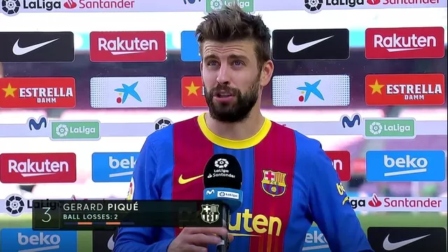 Barcelona:  &quot;Si ganamos los tres partidos, aún me veo con opciones&quot;, dijo Piqué