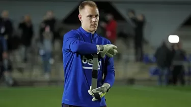 Ter Stegen tiene problemas en la rodilla derecha. | Foto: @FCBarcelona_es