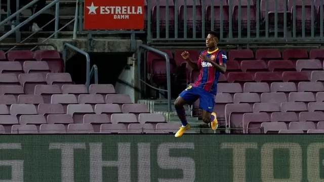 Ansu Fati brilló en el Camp Nou. | Foto: AFP