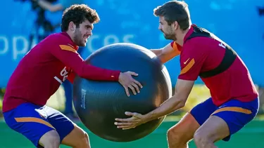 El Barza entrenó este lunes en la Ciudad Deportiva Joan Gamper. | Foto: Barcelona