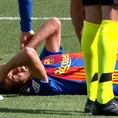 Barcelona vs. Atlético: Busquets fue sustituido tras duro choque de cabezas con Savic