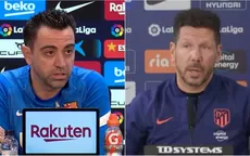 Barcelona vs. Atlético: Fuerte cruce entre Xavi y Simeone por el estilo de juego - Noticias de diego-sanchez