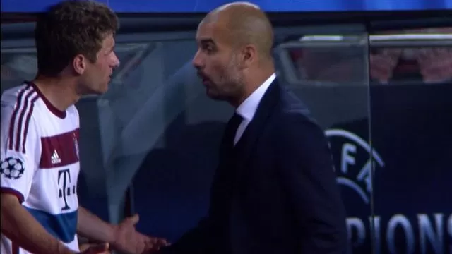 Barcelona vs. Bayern: la acalorada discusión de Müller y Guardiola-foto-1