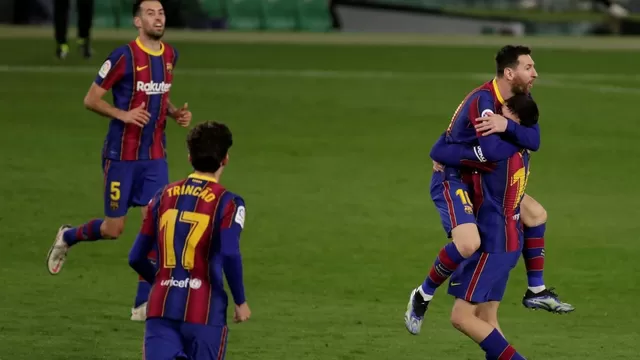 Messi marcó de zurdazo a los 59&#39;. | Foto: EFE/Video: LaLiga