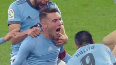 Golazo de Iago Aspas para el 3-3 ante Barcelona. | Video: Bein Sports