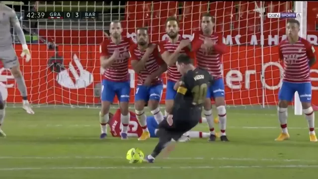 Es el undécimo gol de Lionel Messi en la presente Liga española. | Video: Bein Sports