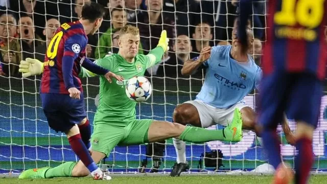 Barcelona vs. Joe Hart: las atajadas del portero del Manchester City
