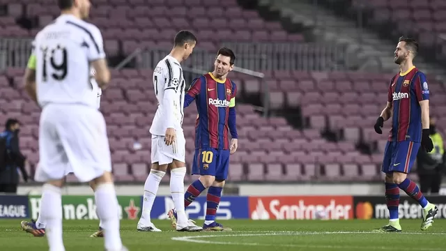 Barcelona vs. Juventus: Gran saludo entre Lionel Messi y Cristiano Ronaldo