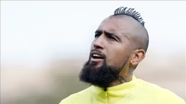 Vidal no entrenó el sábado por una contusión en la parte alta del muslo izquierdo. | Foto: Barcelona