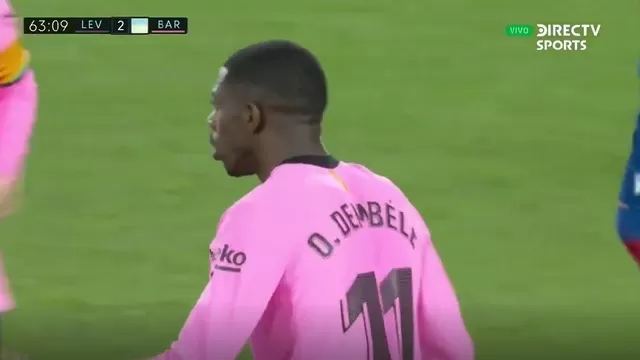 Barcelona vs. Levante: Dembélé marcó el 3-2 para azulgranas con un bombazo 