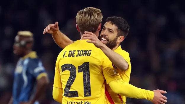 Barcelona vs. Napoli: Hicimos un grandísimo partido, aseguró Jordi Alba