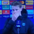 Barcelona vs. PSG: &quot;Queda la vuelta, pero va a ser muy difícil&quot;, señaló Frenkie de Jong