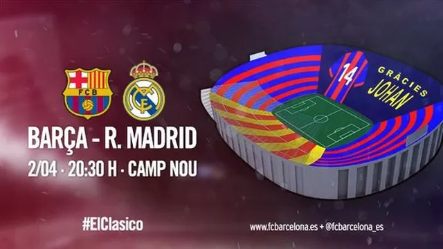 Barcelona vs. Real Madrid: el homenaje del Camp Nou a Johan Cruyff