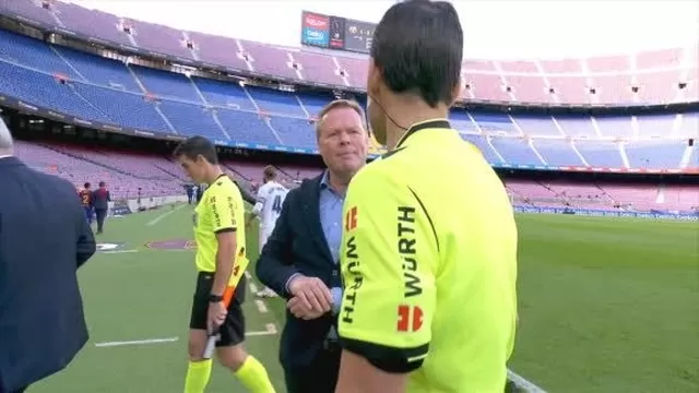 &quot;El VAR solo entra en contra del Barcelona&quot;, aseguró Koeman. | Video: DirecTV Sports